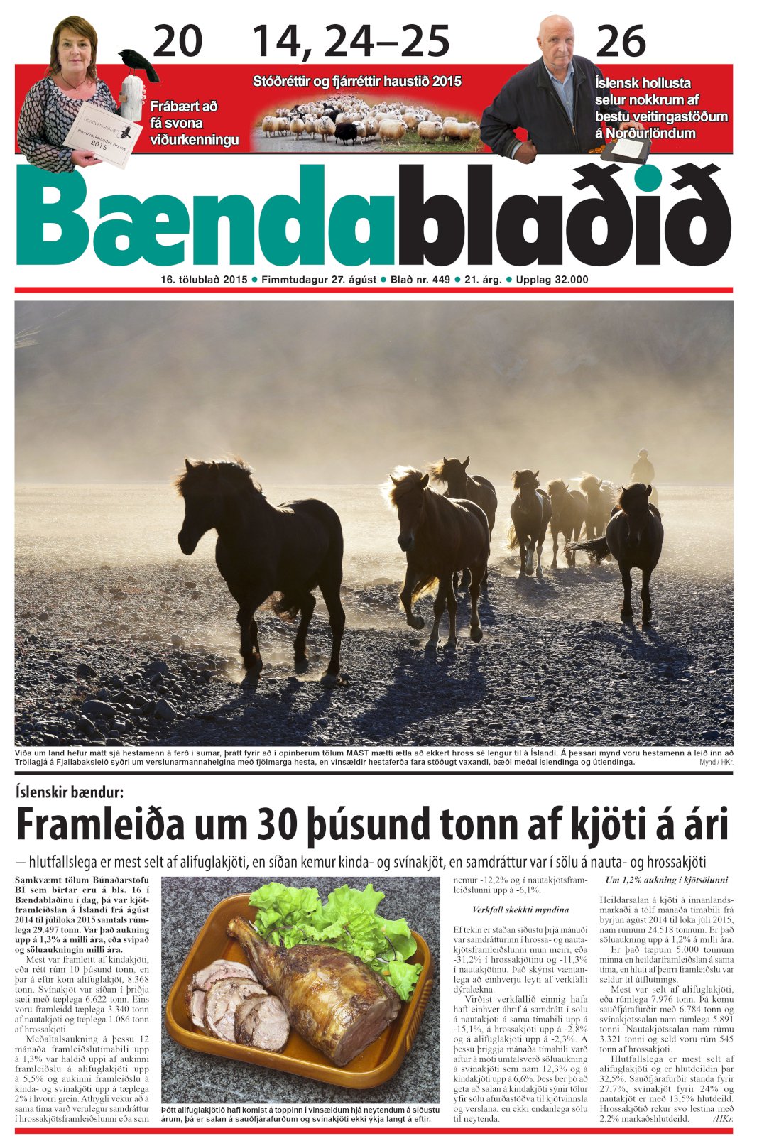 Bændablaðið 16. tbl. 2015. árg.