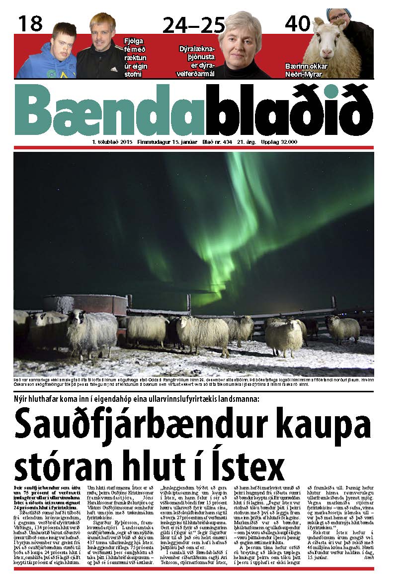Bændablaðið 1. tbl. 2015. árg.