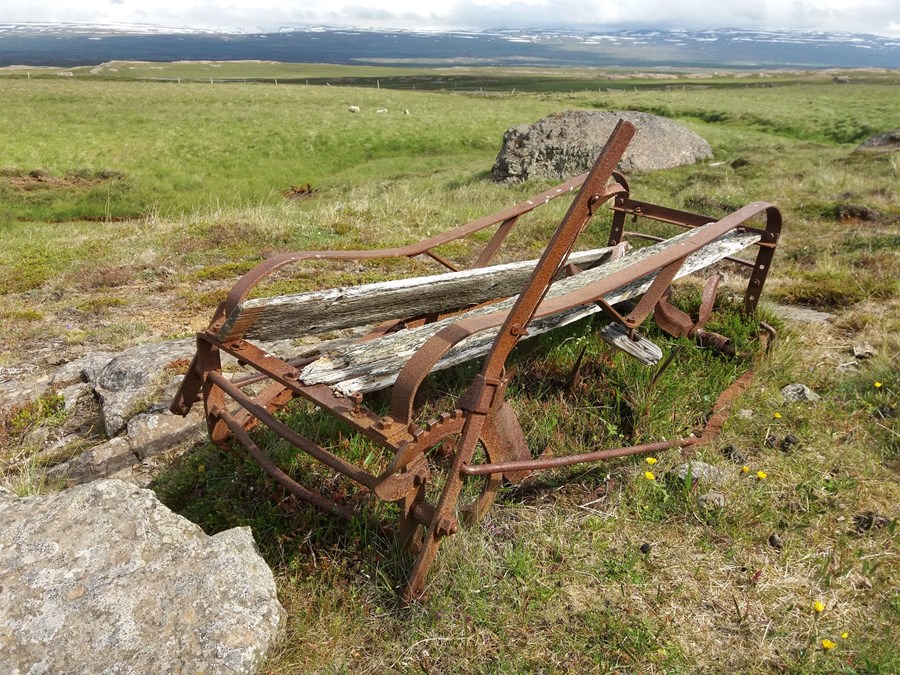 Hankmó-herfið er líklega orðið meira en aldargamalt. Slík herfi eru til á söfnum. En hver er saga þessa herfis?
