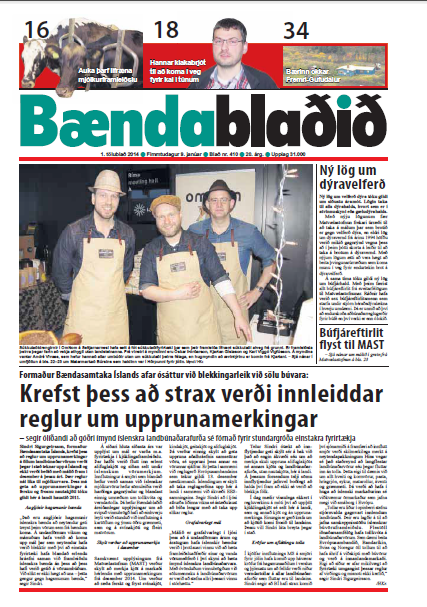 Bændablaðið 1. tbl. 2014. árg.
