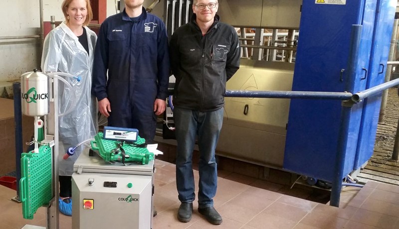 Broddmjólkurtæki með búnaði til gæðamats