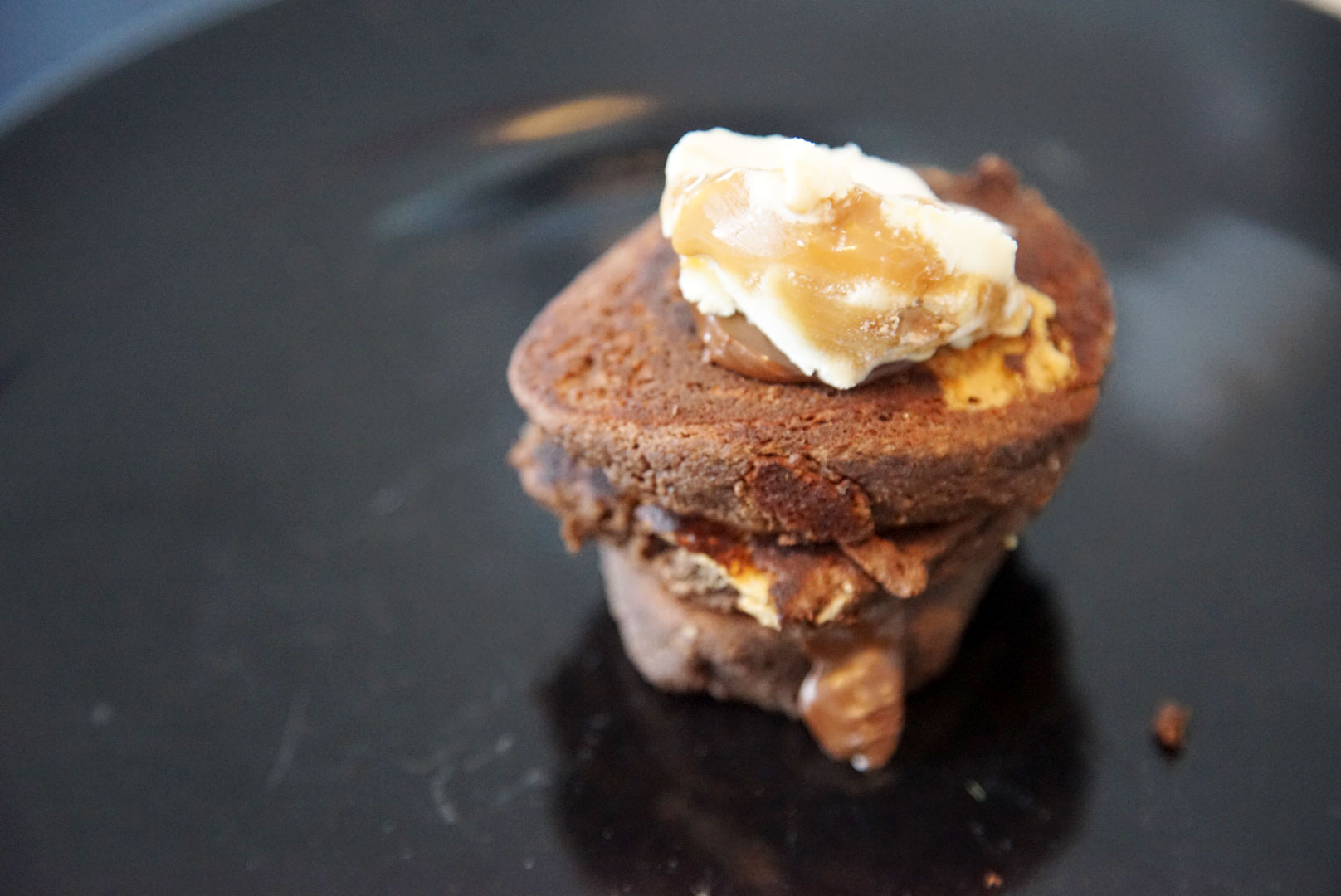 Pönnukökur, lárpera og bakað grasker