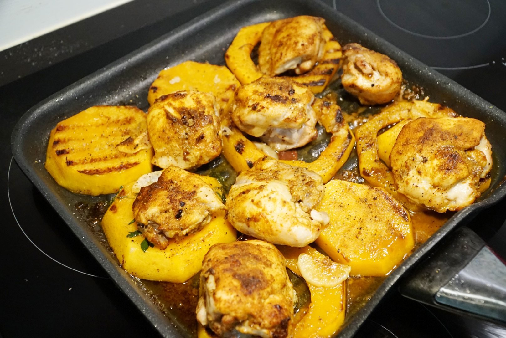 Kjúklingur, krydd og blómkál