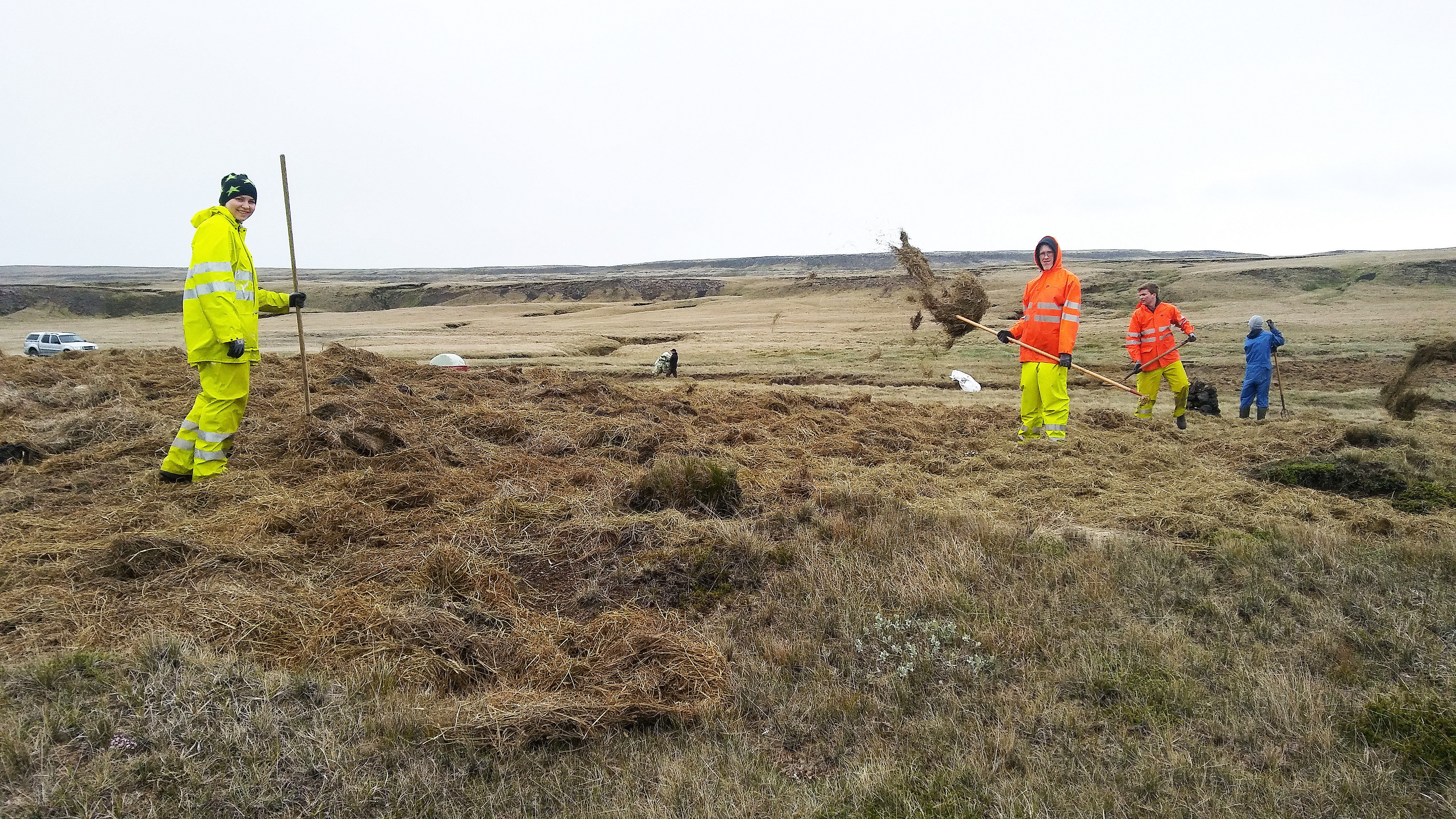 Landgræðsluleiðangur inn á afrétt