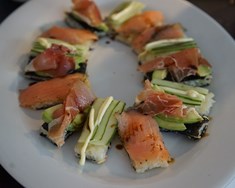 Sushi-pitsa og vegan kasjúhnetuís
