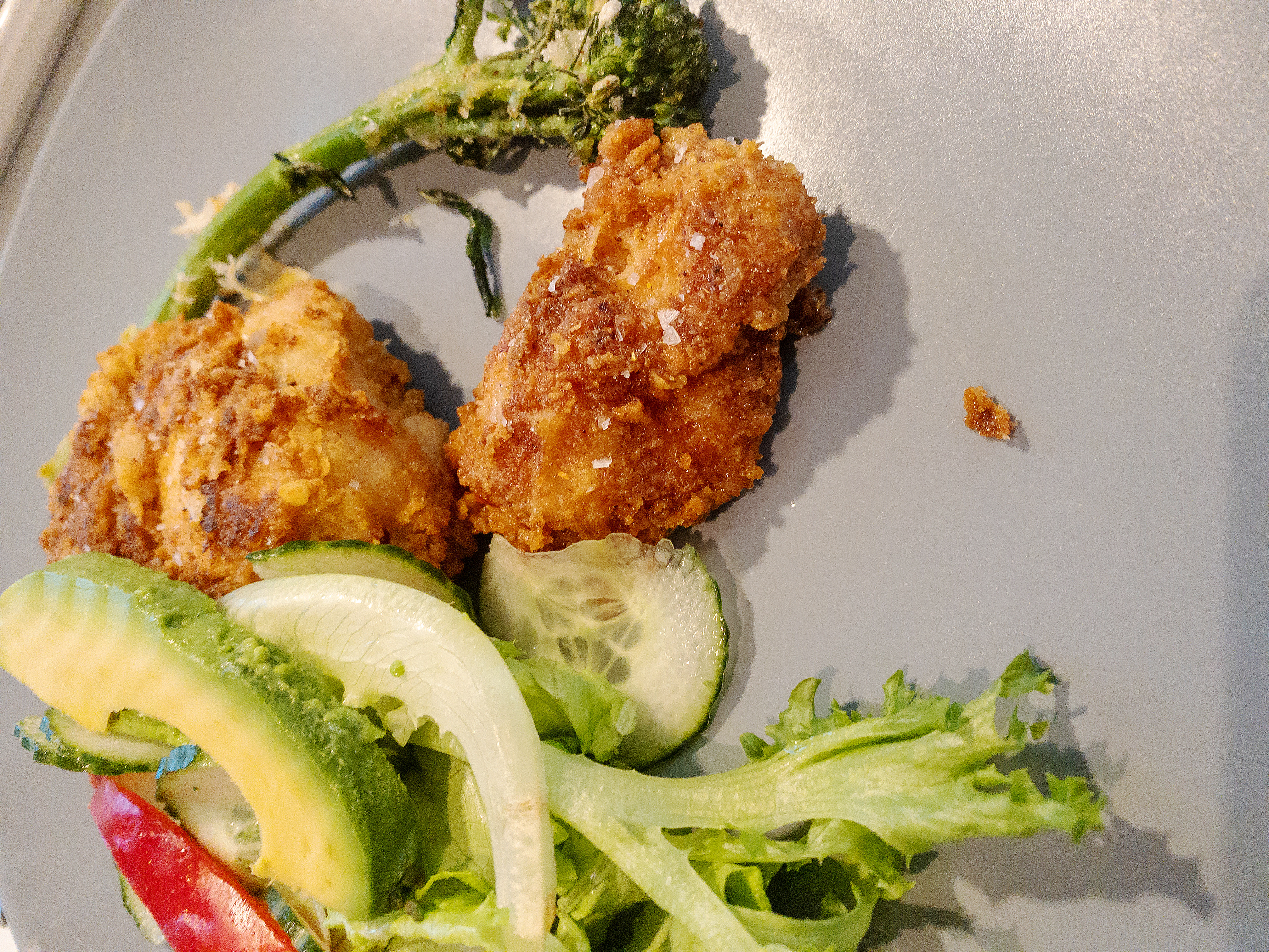 Steikt kjúklingalæri og súrdeigsbakstur