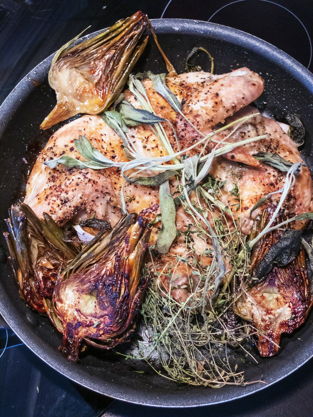 Ítalskur kjúklingaréttur og blómkál