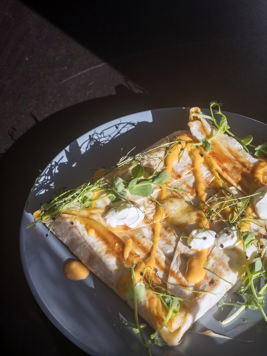 Quesadillas og eggjabrauð