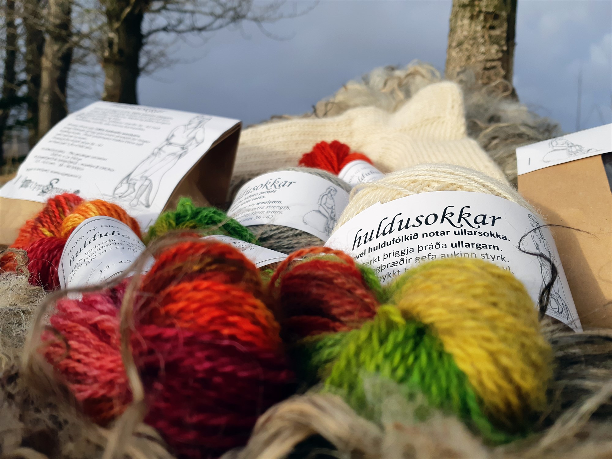 Ullarsokkar Huldu Brynjólfsdóttur