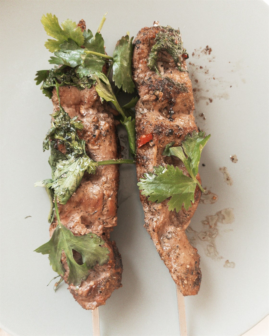 Sumarlegur grillréttur og súkkulaði-fondue