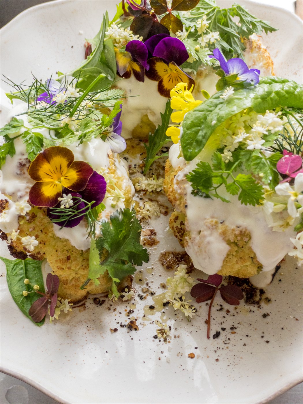 Svartyllis-edik og ofnbakað íslenskt grænmeti