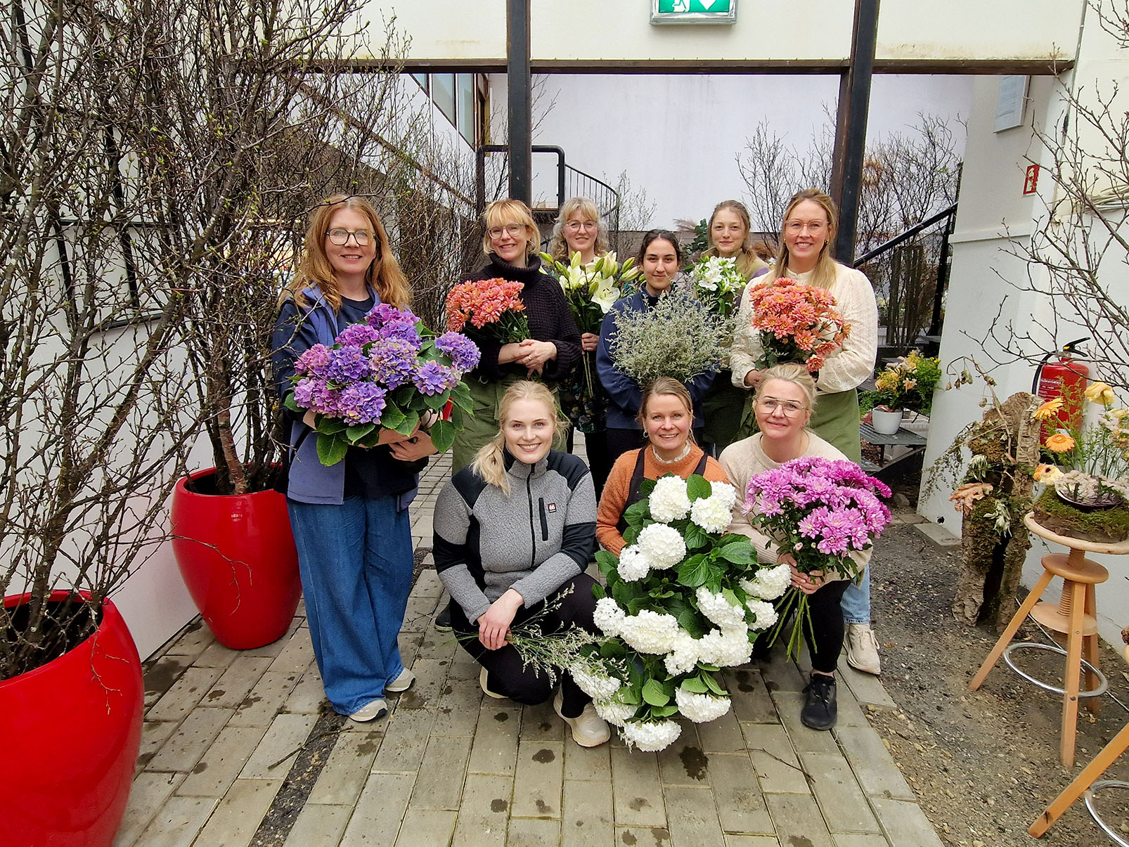 Umhverfisvænar blómaskreytingar