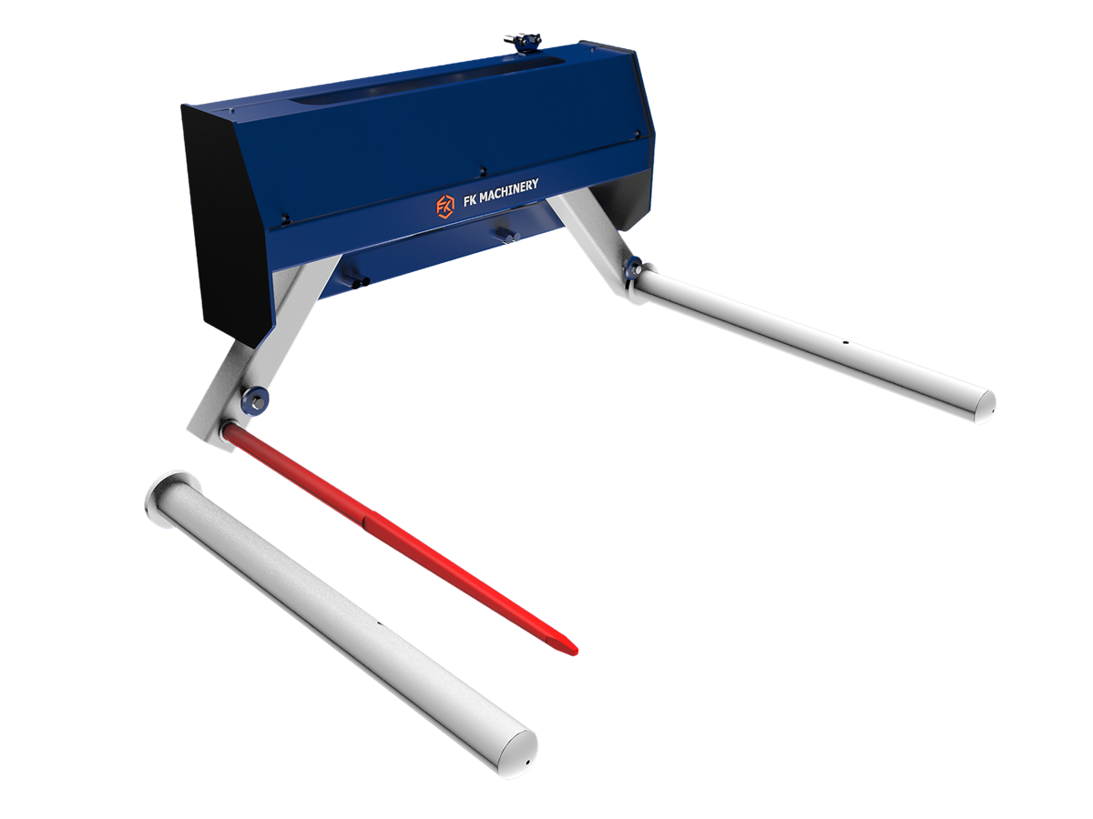 Rúllugreip með keflum og spjótum. Ásoðna