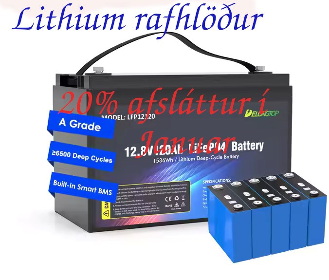 Lithium rafhlöður20% afsláttur í janua