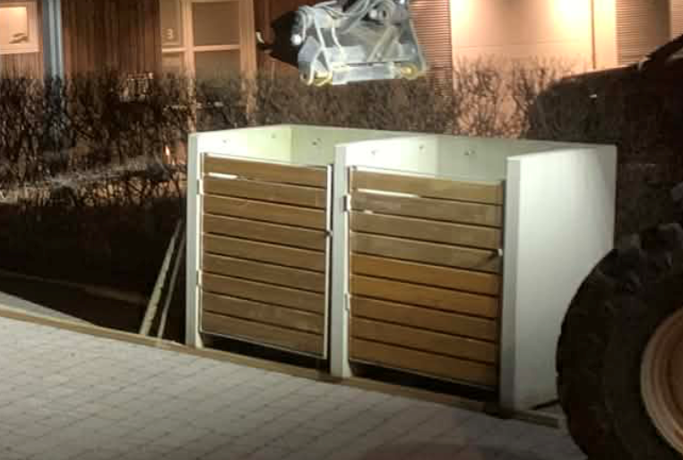 Ruslatunnugeymsla f. 2 tunnur. Lyftanleg