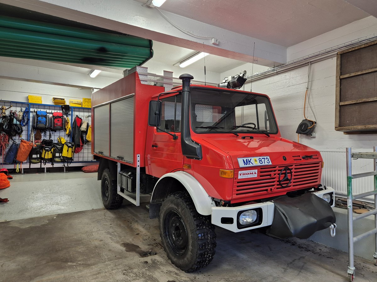 Til sölu Bens Unimog 1982 árgerð ekinn 8