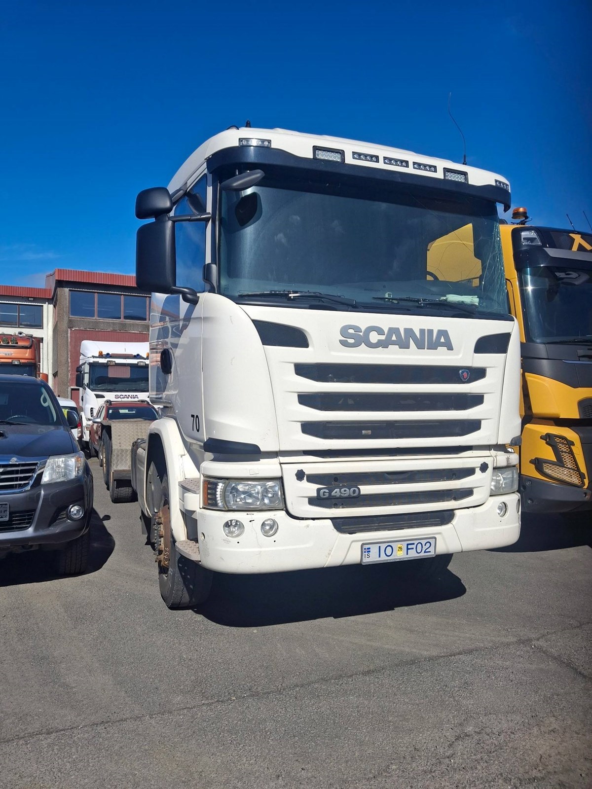 Scania G490 2017 4x4á grind , skemmd á h