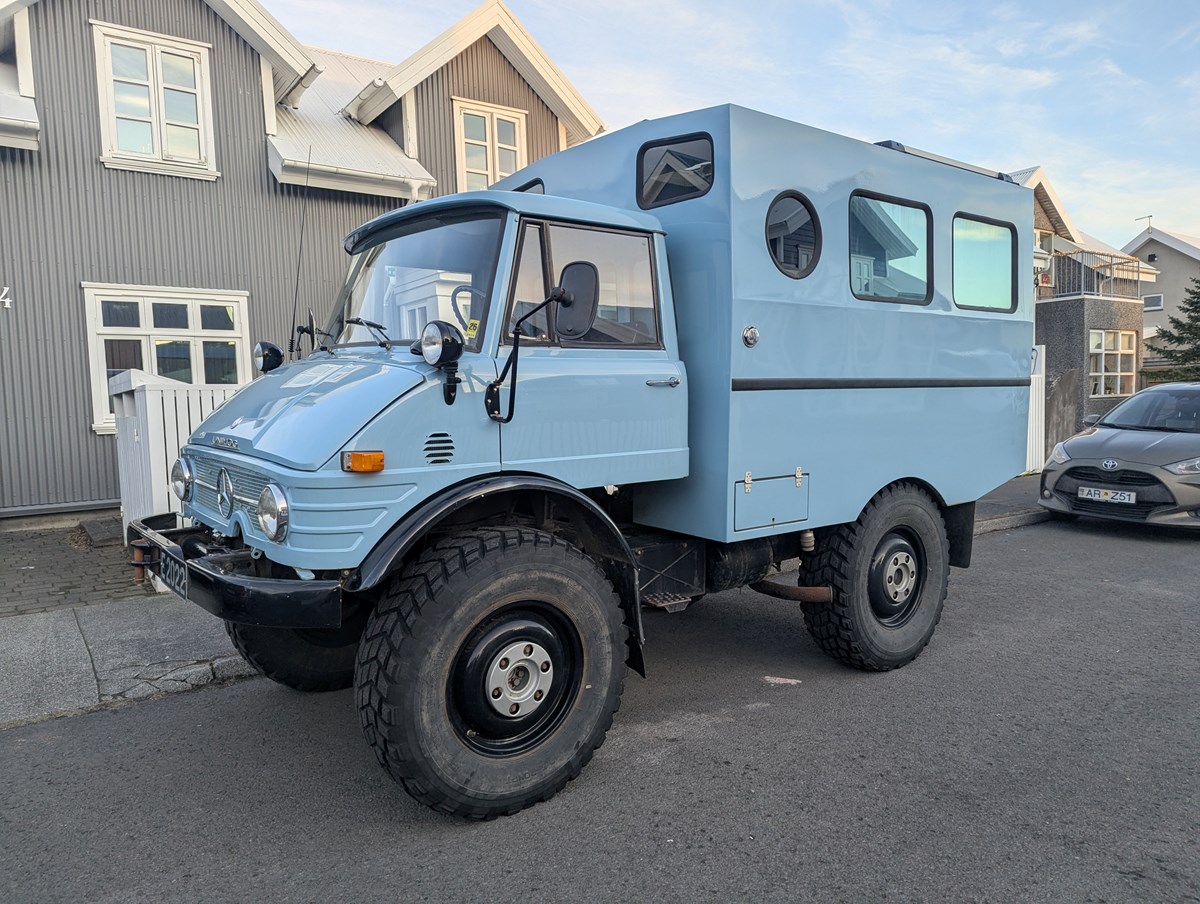 Til sölu Unimog 406 árgerð 1974 ekinn tæ