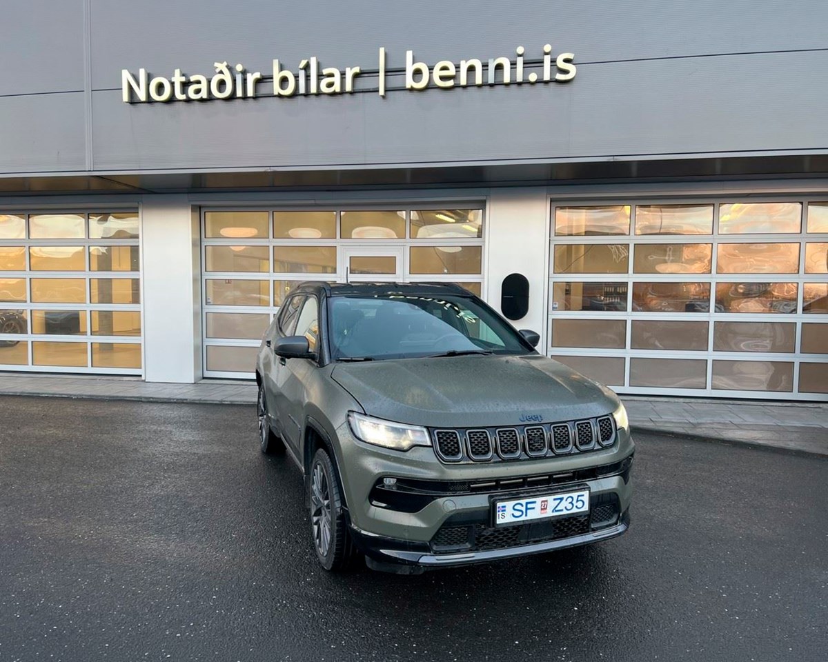 Til sölu Jeep Compass, 4x4, bensín/rafma
