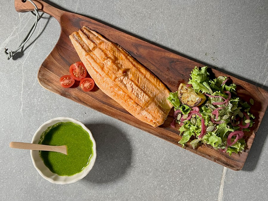 Grillréttir, íslenskt nautakjöt og bleikja