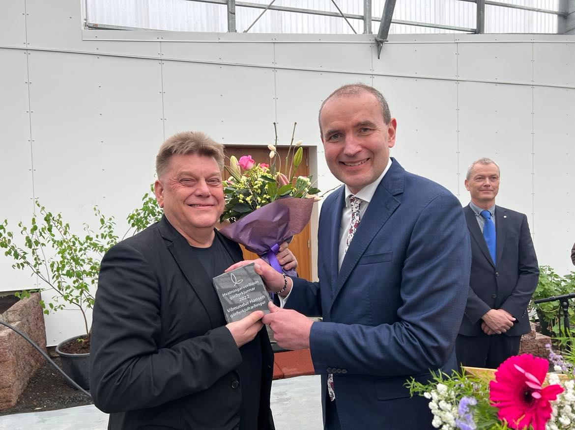 Vilmundur handhafi Hvatningarverðlauna garðyrkjunnar 2022