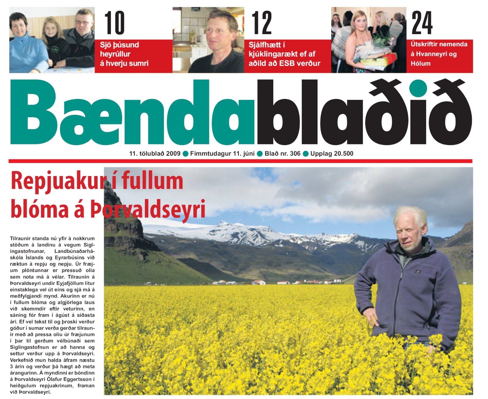 Repjuakurinn á Þorvaldseyri 2009