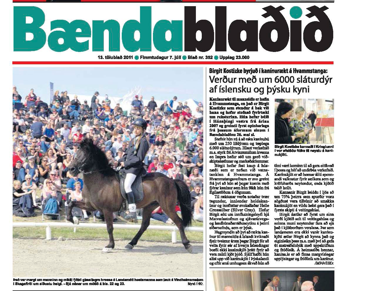 Landsmótið á Vindheimamelum 2011