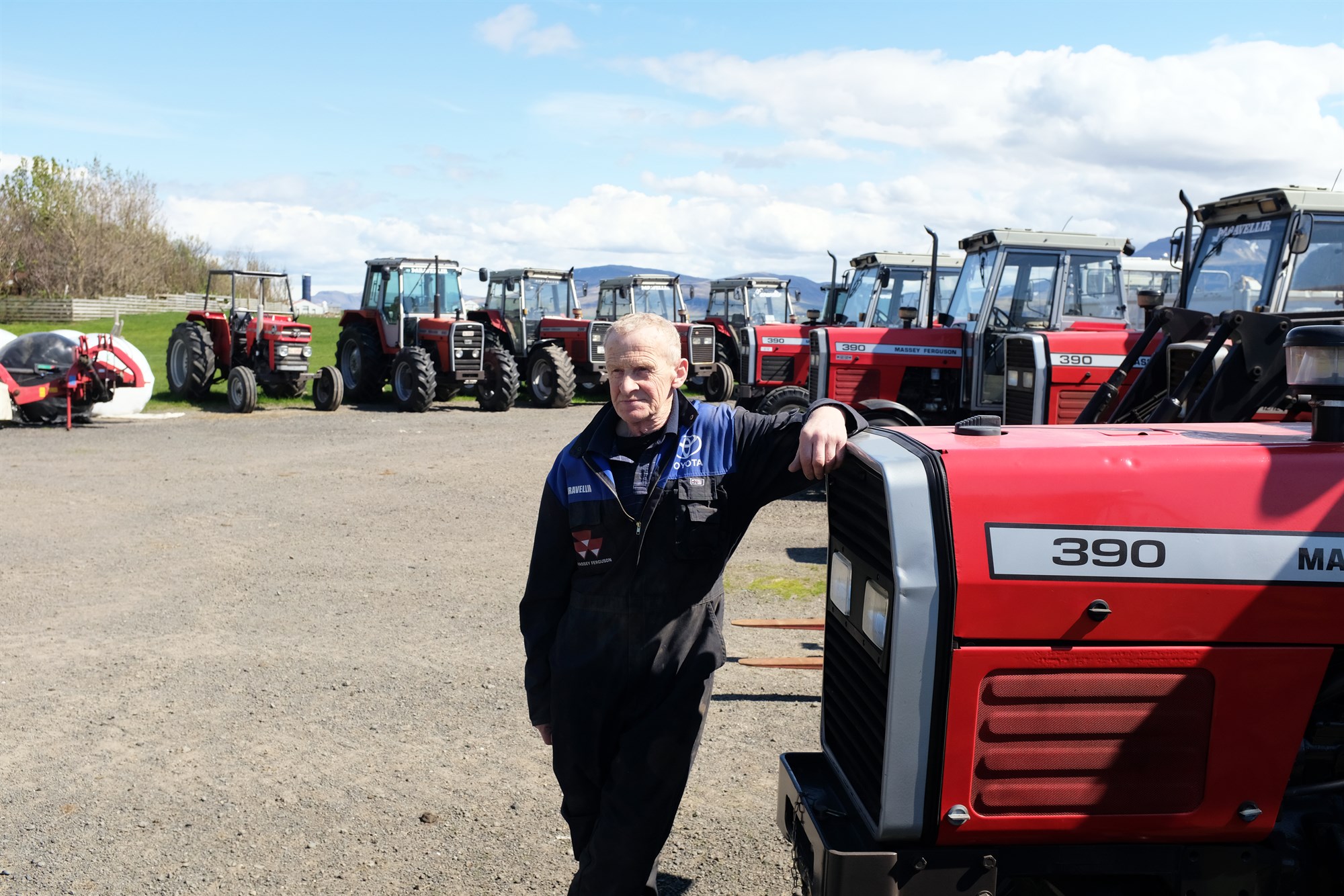 Eitt stærsta safn Massey Ferguson-dráttarvéla á landinu