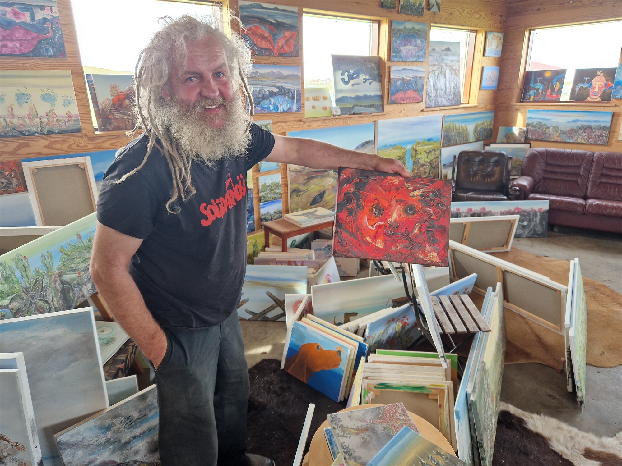 Listamaðurinn í fjósinu