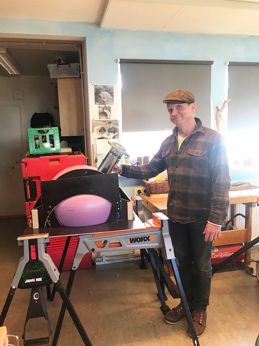 Waldorfsskólinn Sólstöfum: Staða pítsuofnsins eftir hampuppskeru haustsins