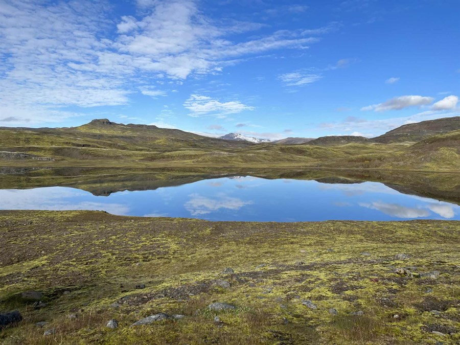 Kollumúlavatn við Egilssel í Lónsöræfum. 