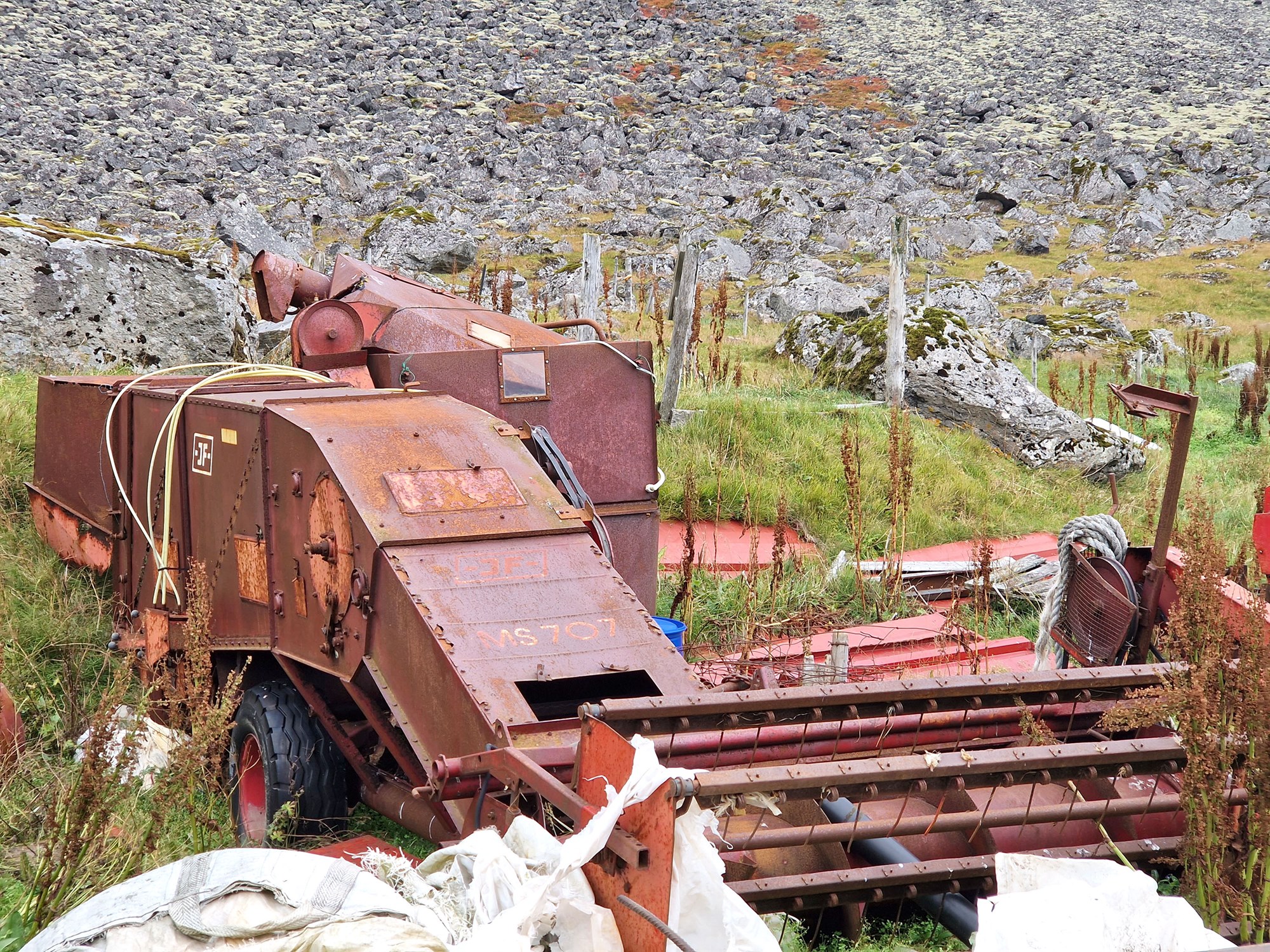 Einu þreskivélar Vestfjarða
