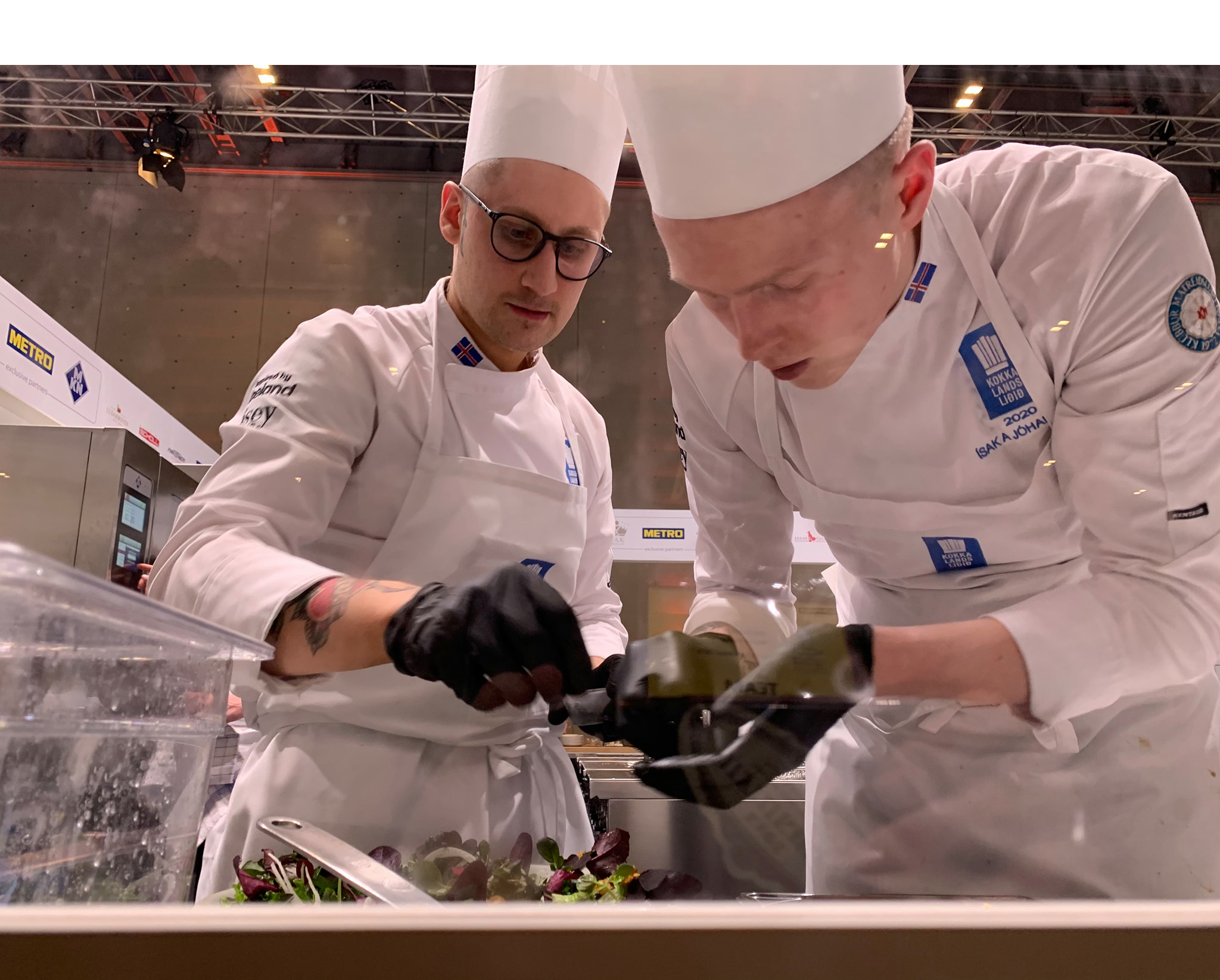 Íslenska kokkalandsliðið fékk aftur gull á Ólympíuleikunum í matreiðslu í gær