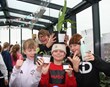 Blómin á þakinu á Vesturbæjarskóla