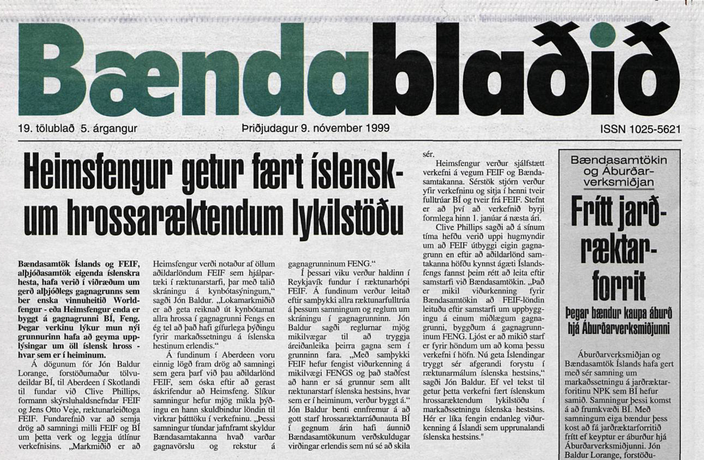 Heimsfengur í fæðingu