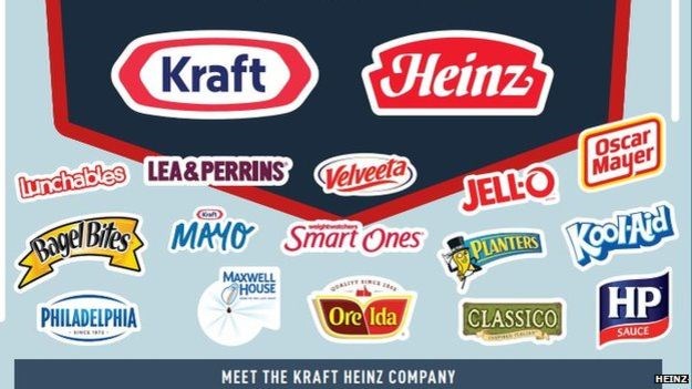 Matvælarisarnir Kraft og Heinz sameinast