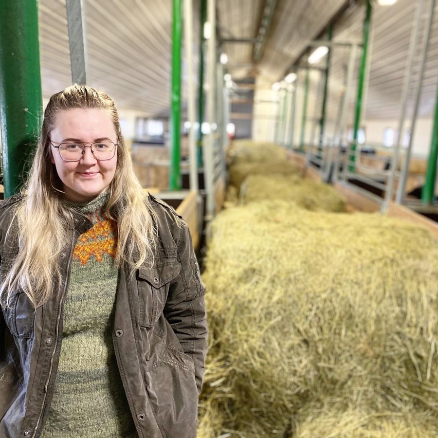 Anna Guðrún Þórðardóttir vinnur að verkefni sem miðar að því að gera kynbótaspá fyrir uppskeru byggs á Íslandi.