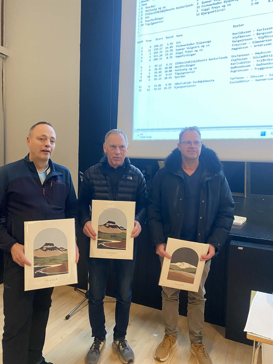 Hart barist um gullið fyrir austan