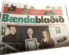 Bændablaðið skorar hátt og hefur verið með afgerandi forystu á landsbyggðinni í 8 ár