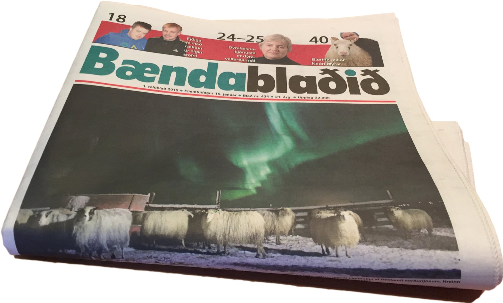 Bændablaðið er þriðja mest lesna blað landsins