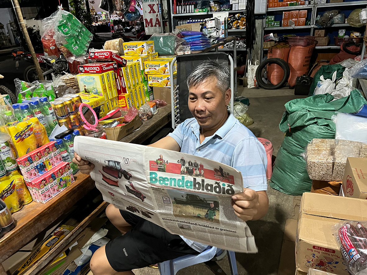 Málgagnið finnst víða