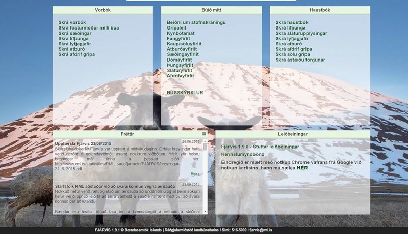 Nokkur orð um skýrsluhald sauðfjár