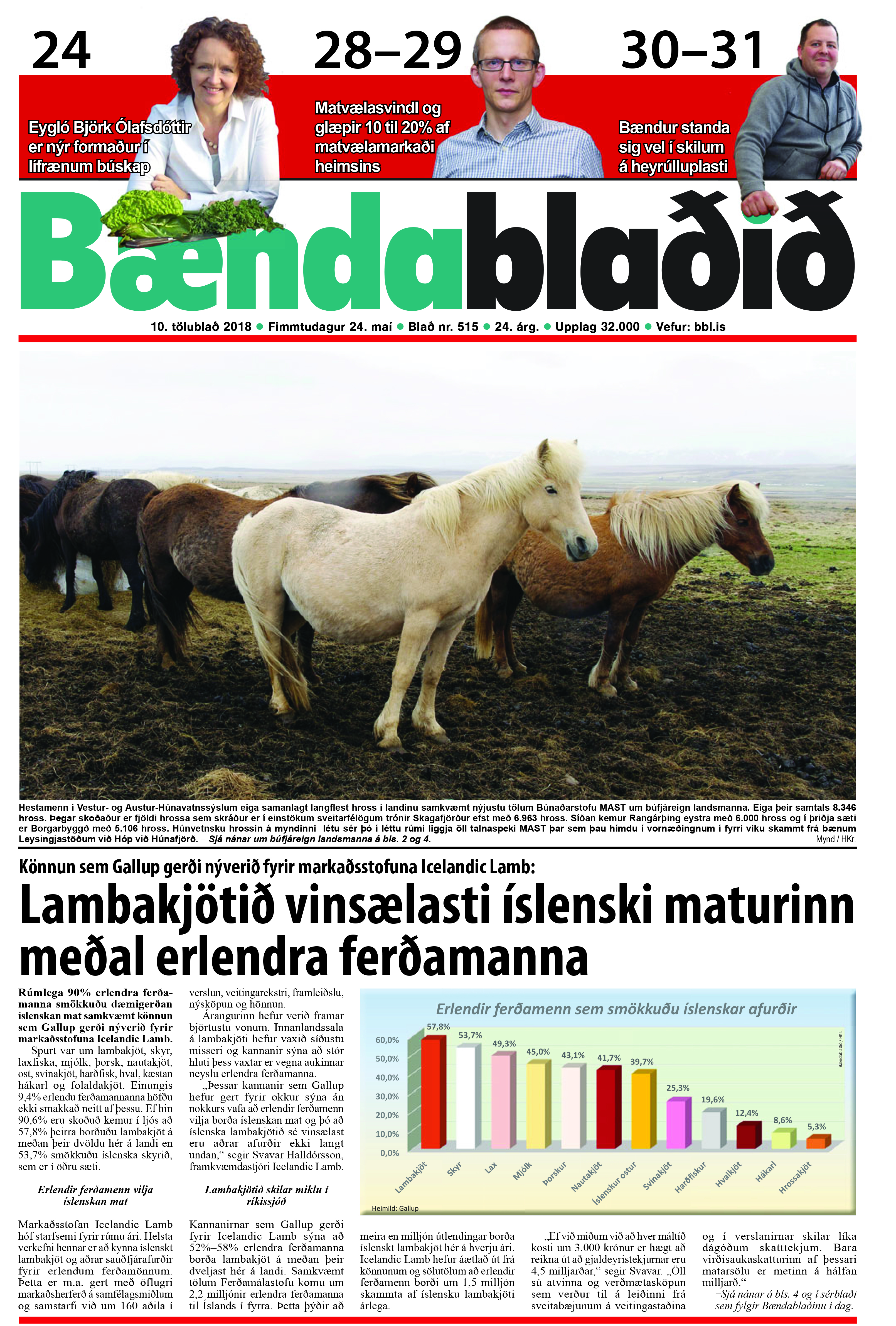 Bændablaðið 10. tbl. 2018. árg.