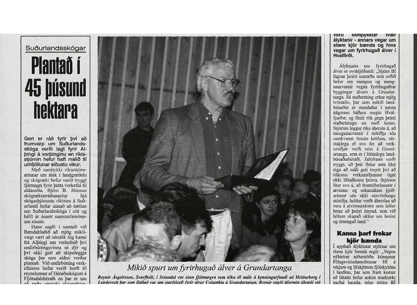 Starfsleyfi álvers í Hvalfirði til umræðu