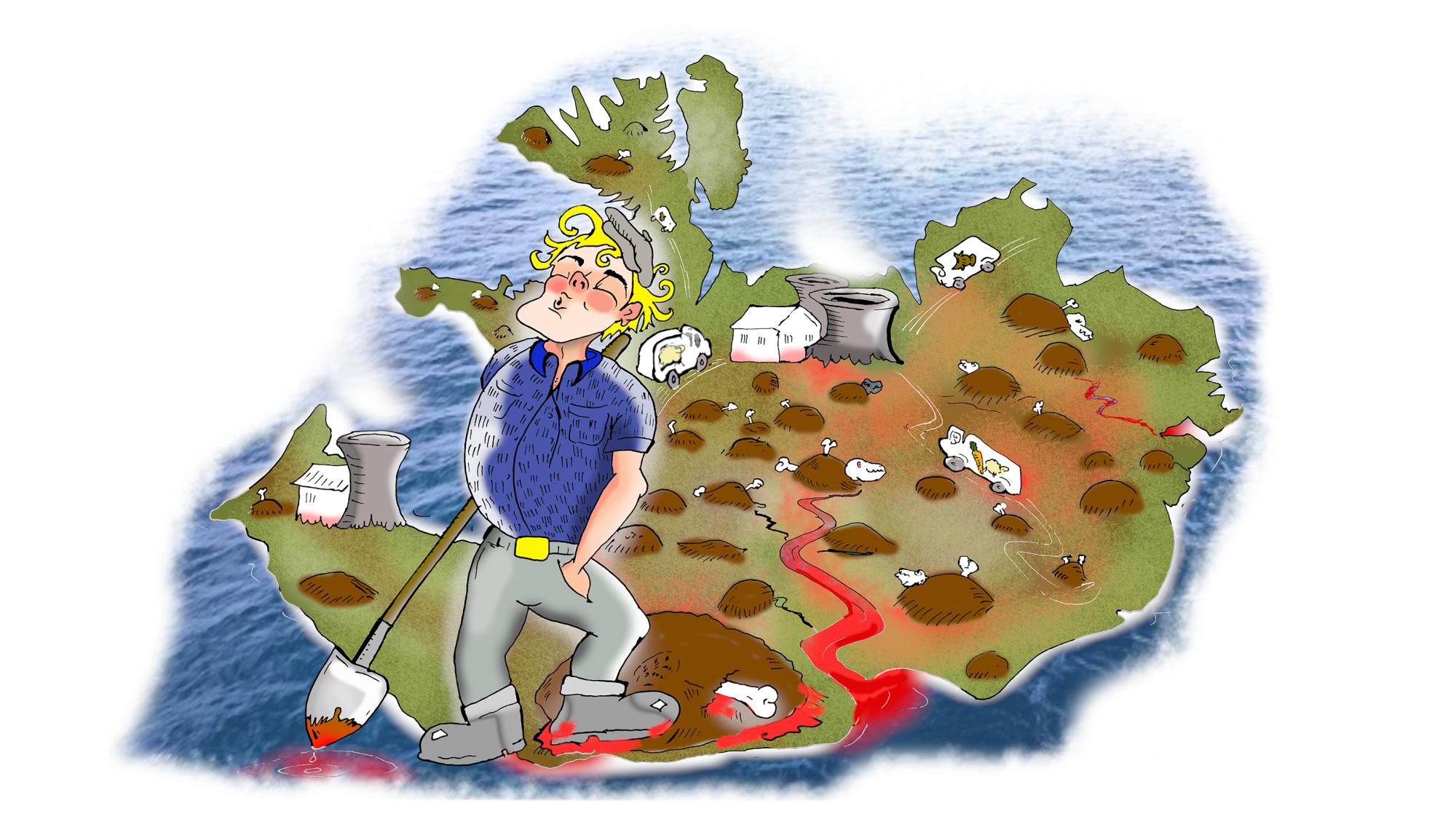 Meirihluti dýrahræja urðaður ólöglega