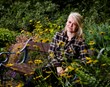 Varð hugfangin af gróðri og garðyrkju