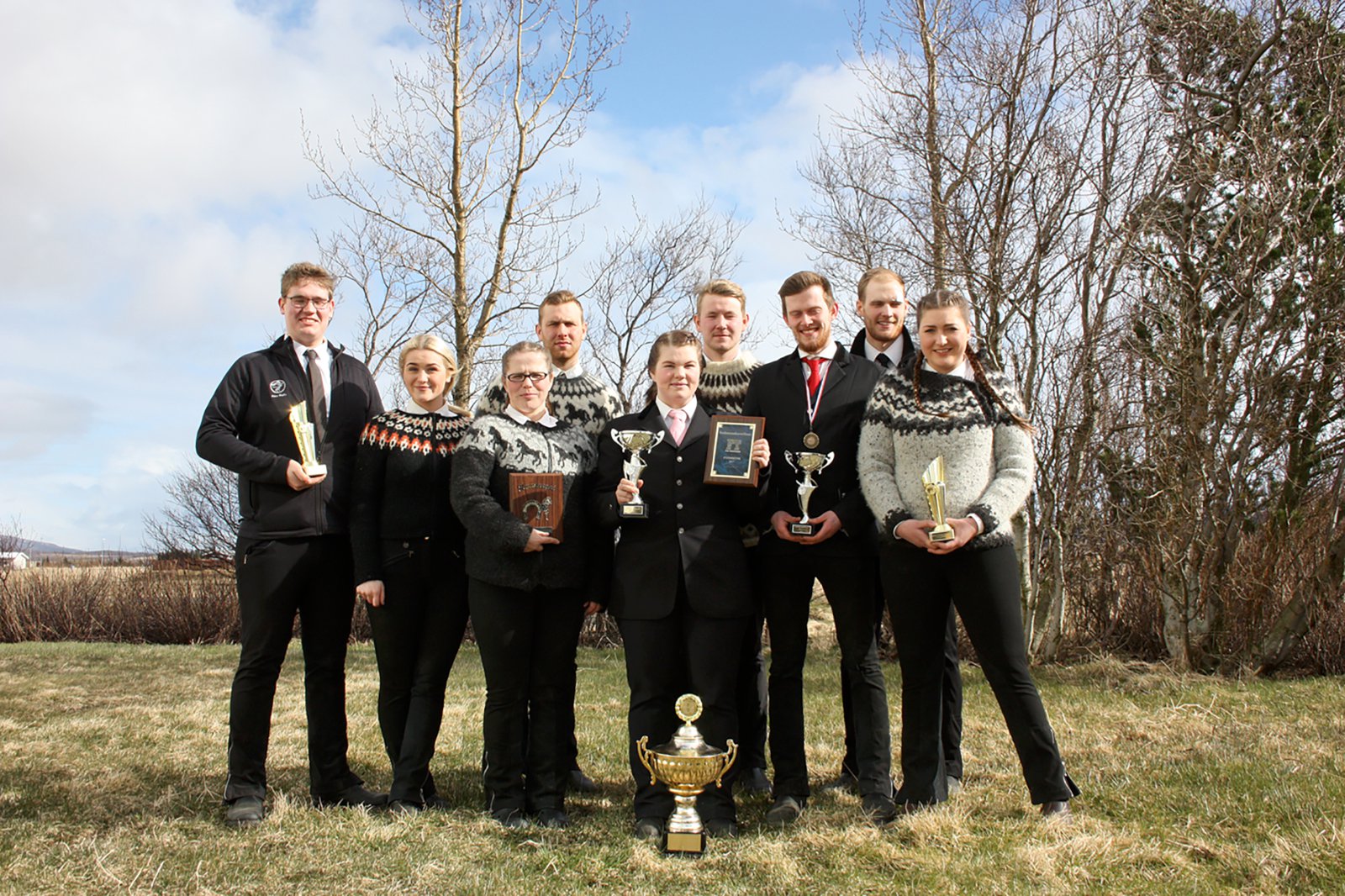 Nemendur kepptu í reiðmennsku á Skeifudeginum á Hvanneyri