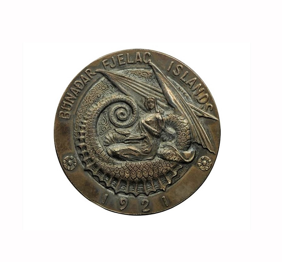 Sjaldgæfur silfurpeningur búnaðarsýningarinnar 1921 til sýnis