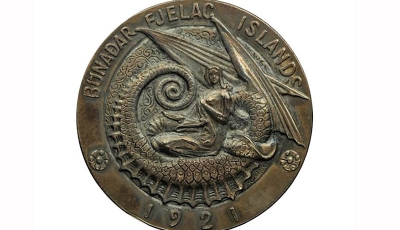 Sjaldgæfur silfurpeningur búnaðarsýningarinnar 1921 til sýnis