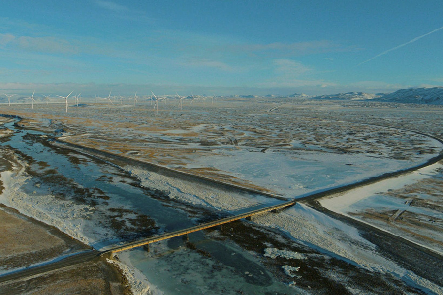 Búrfellslundur við Vaðöldu. Um 30 vindmyllur eru áætlaðar sunnan Sultartangastíflu við Vaðöldu, með uppsett afl um 120 MW. 
